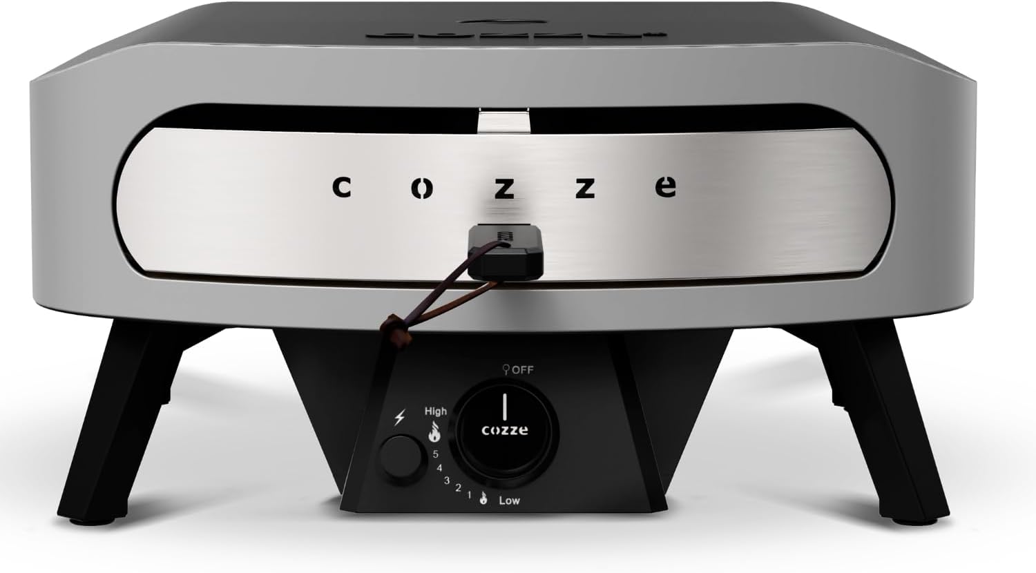 COZZE Gazowy piec do pizzy 17 cali – duży piec do pizzy na zewnątrz (50 mbar) – piekarnik do pizzy z regulatorem do pizzy rodzinnej