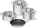 ZWILLING Kochtopf-Set, 5-tlg., 4 Deckel, Induktionsgeeignet, Edelstahl, Vitality