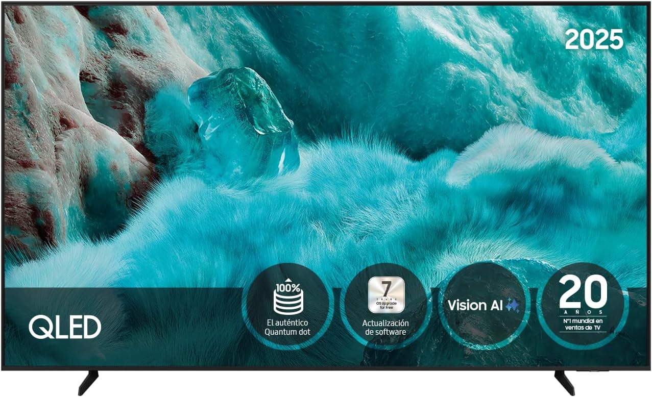Samsung TV 55 Inch QLED QE1F 4K Smart TV with Vision AI, 100% Color Volume with Quantum Dot and more than 500 Channels TV Plus