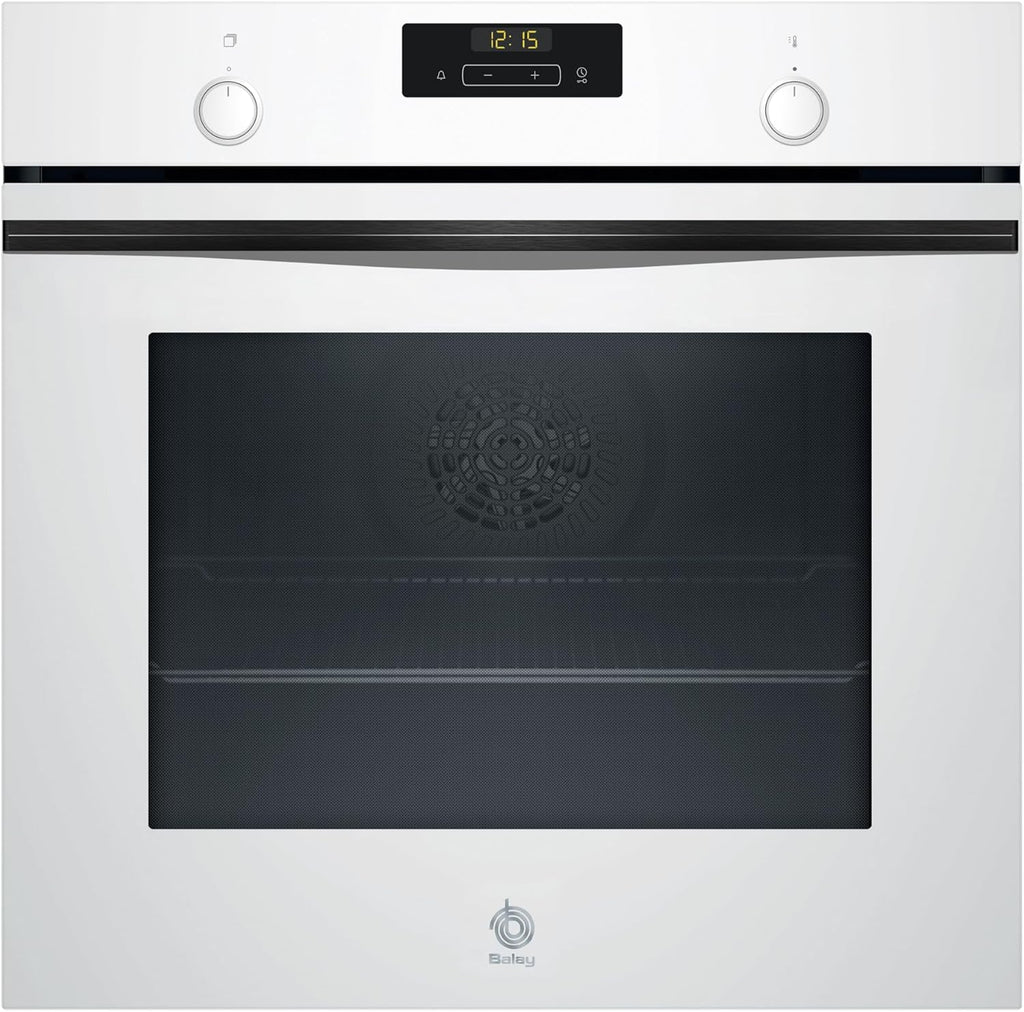 Balay - Horno multifunción, 60 cm, Control Comfort, Aqualisis, Raíles 1 nivel, cristal Blanco, 3HB5131B3