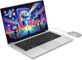 PC Portátil 14 Pulgadas Celeron N4000 (hasta 2.6 GHz) , Computadora Portátil 6GB RAM 128GB SSD, Ordenador portátil W11 Pro Soporte WiFi, Bluetooth, USB 3.0 Mini HDMI, Estudiante/Oficina Laptop.