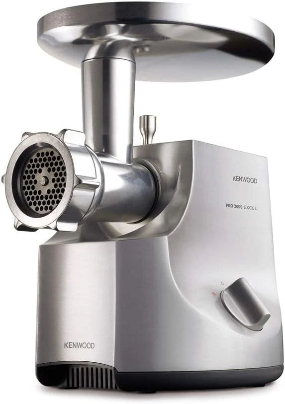Kenwood Pro Food Mincer Electric Meat Mincer, 3 Discs Stainless Steel, 2 Speed, MG700, Power 2000W, Silver