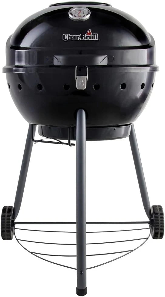 Char-Broil Kettleman Charcoal Barbecue - Kettle Charcoal Grill, TRU-Infrared Technology, Removable Ash Tray - Optimal for Outdoor, Garden & Patio Cooking