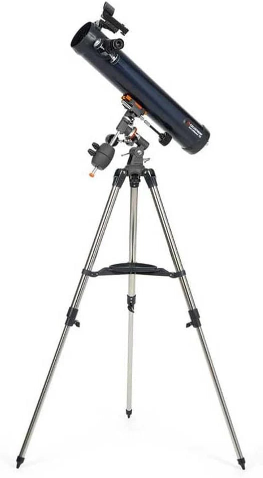 Celestron 31051 AstroMaster 130EQ, Telescopio reflector newtoniano con accionamiento por motor, azul oscuro