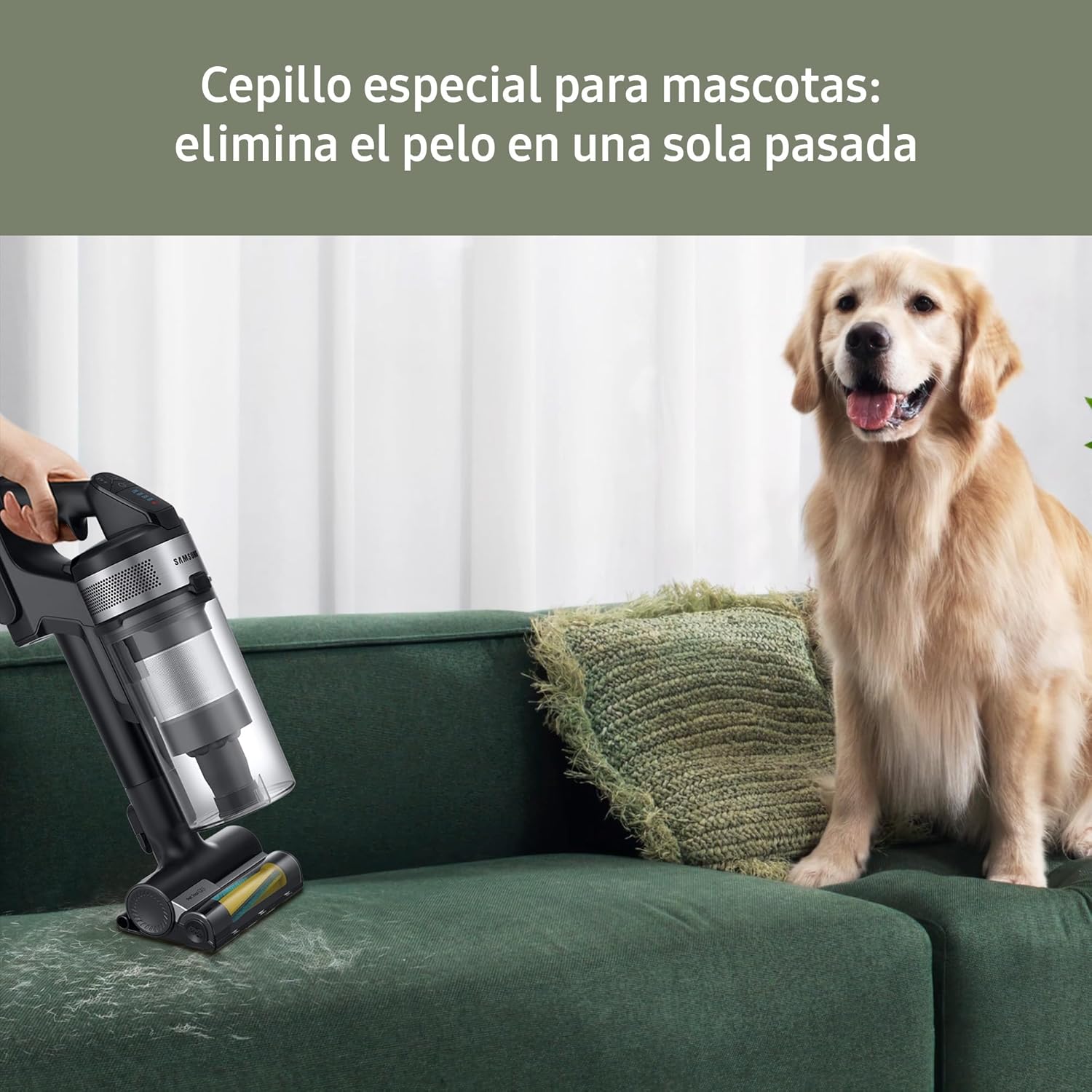 Aspiradora sin Cable Jet 75E Pet 200AW con Cepillo para Mascotas VS20B75AGR5/WA