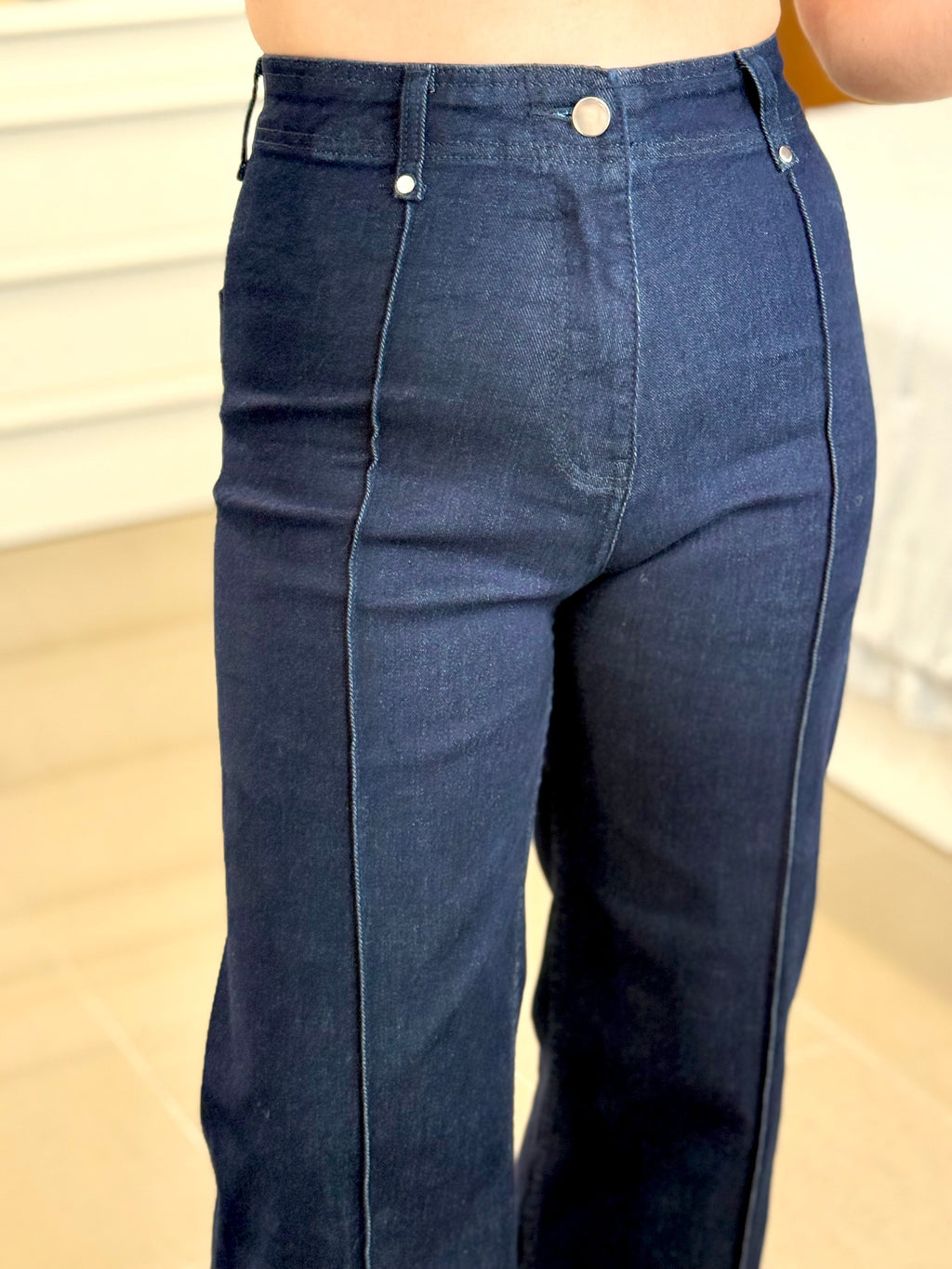PANTAL¨®N DENIM COSTURAS