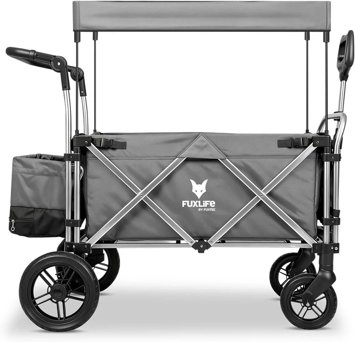 FUXTEC FX-CTL900 Premium Grey, Original Folding Trolley for Children, Ideal Garden, Beach or City, Push or Pull, Load up to 75 kg.
