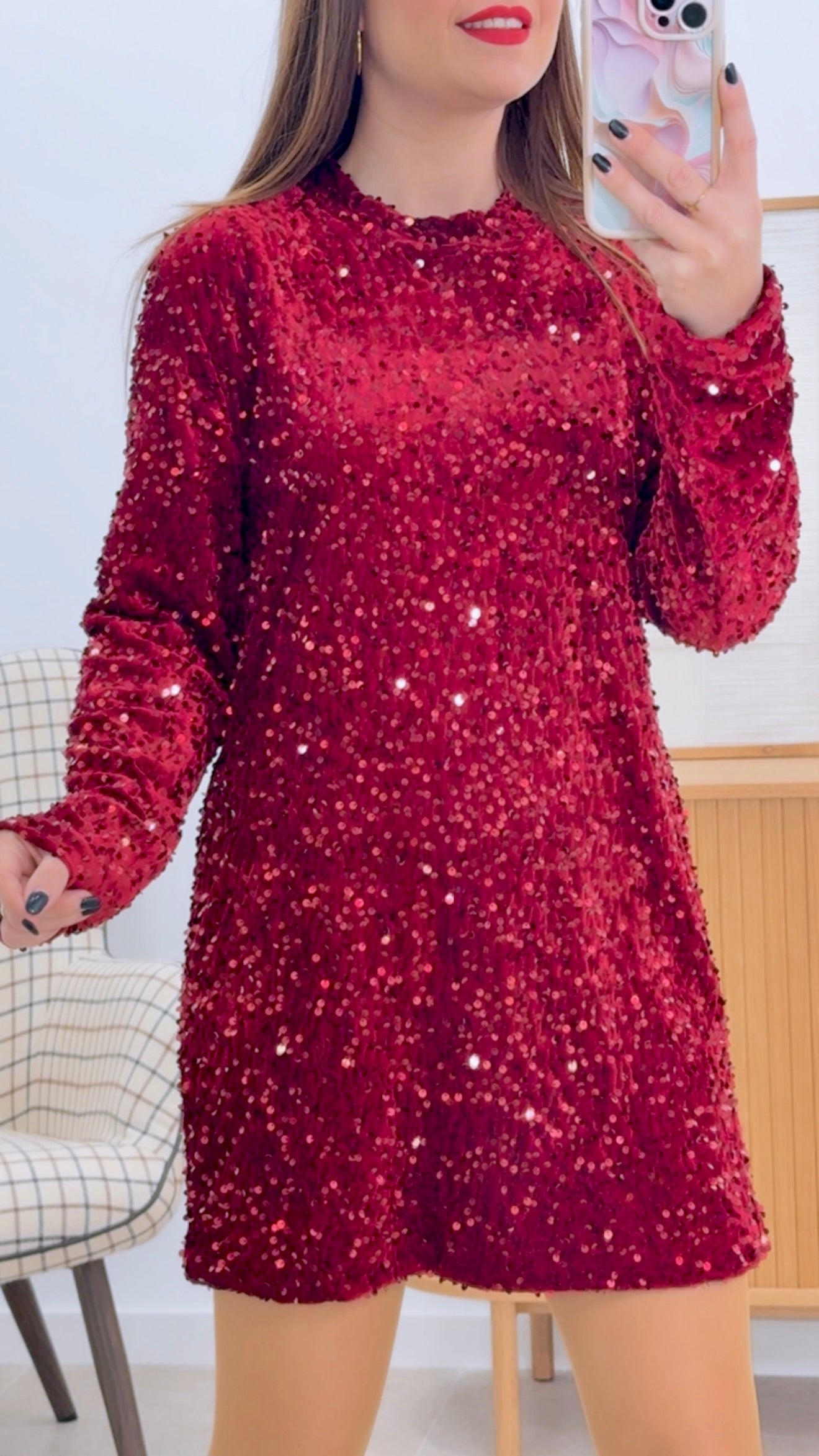VESTIDO LENTEJUELAS