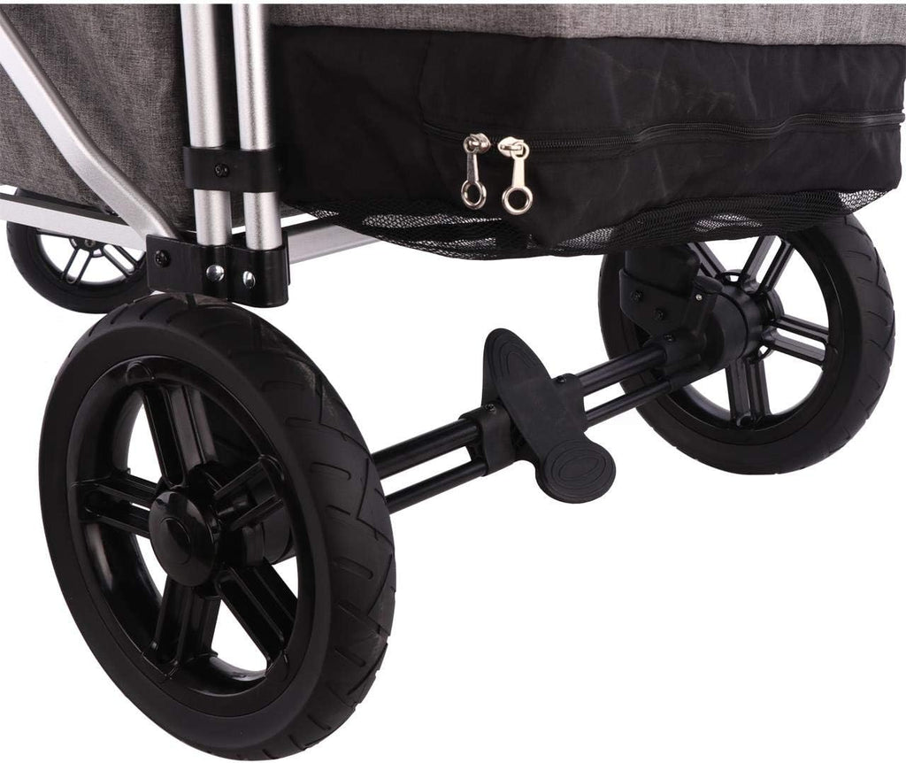 FUXTEC FX-CTL900 Premium Grey, Original Folding Trolley for Children, Ideal Garden, Beach or City, Push or Pull, Load up to 75 kg.