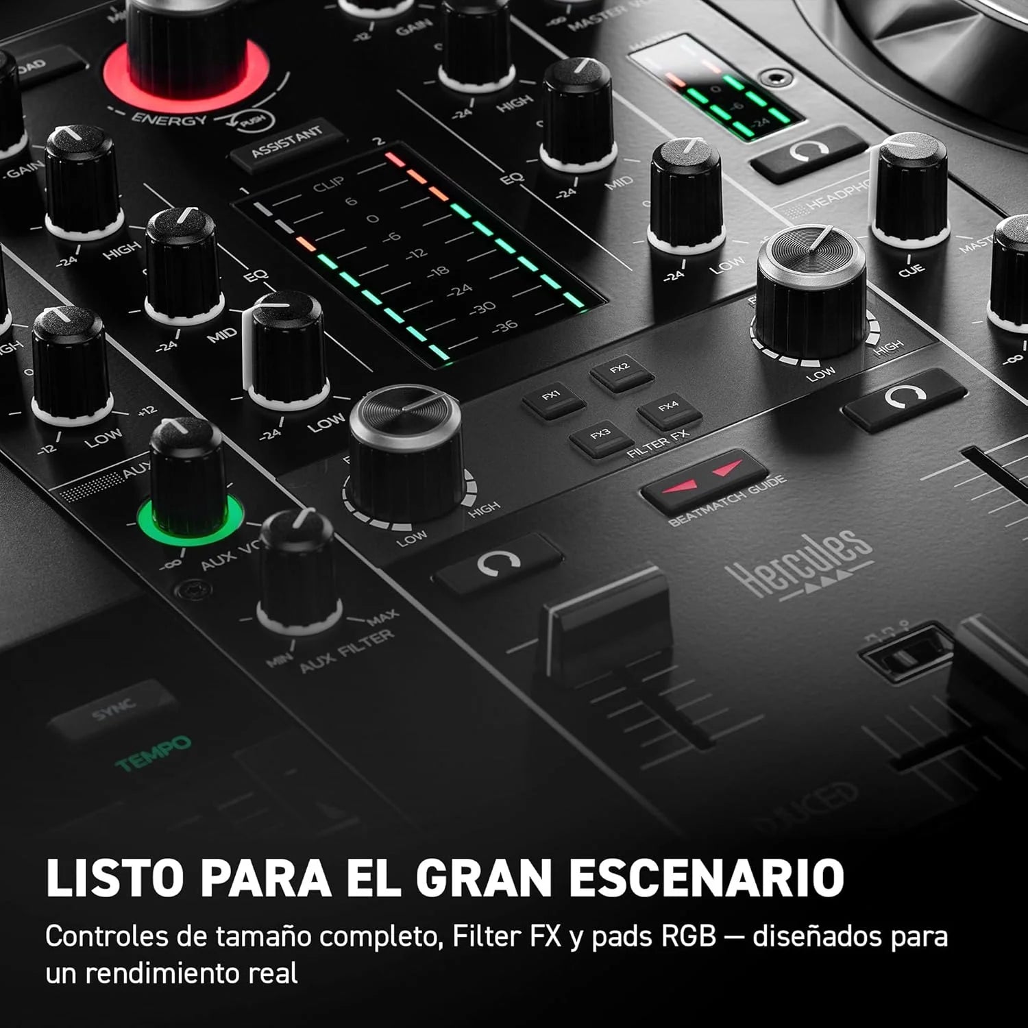 Hercules DJControl Inpulse 500 2 Deck USB DJ Controller for Serato DJ Lite and DJUCED