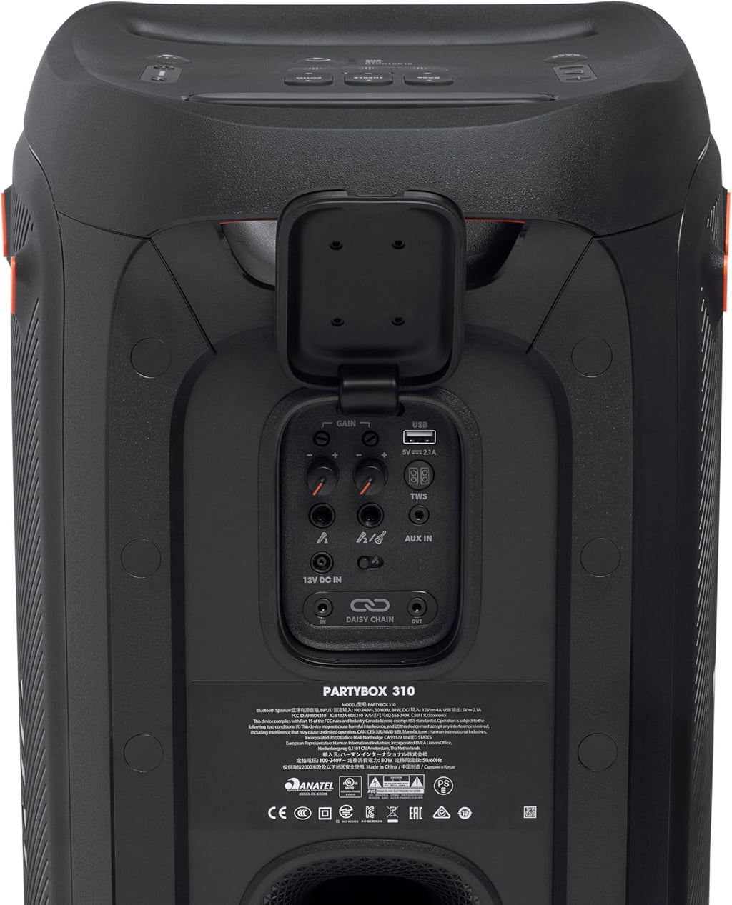 Jbl Partybox 110 JBLPARTYBOX110EU Głośnik Bluetooth, Czarny, ‎24 x 69 x 2,5 cm