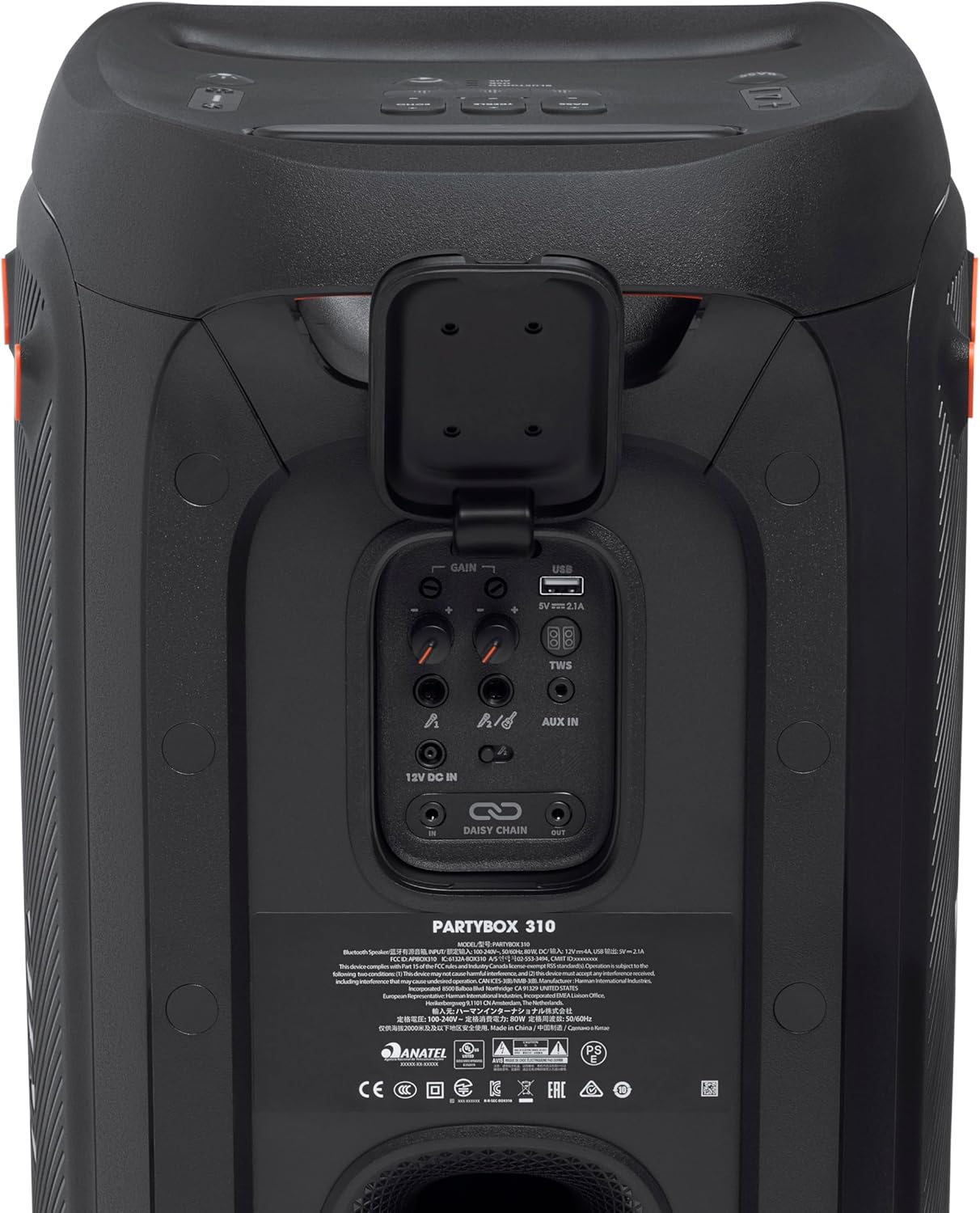 Jbl Partybox 110 JBLPARTYBOX110EU Głośnik Bluetooth, Czarny, ‎24 x 69 x 2,5 cm