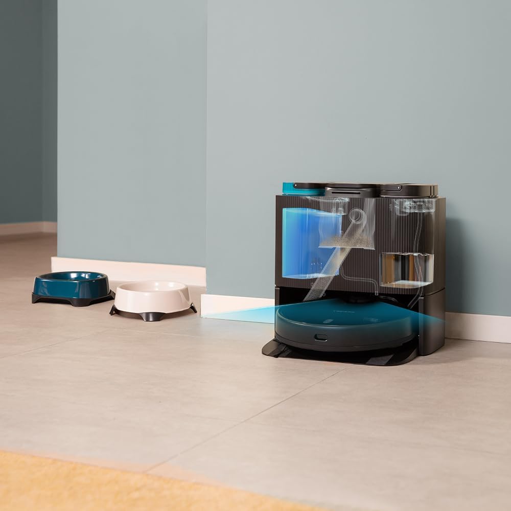 Cecotec Conga 11090 Spin Revolution Home&Wash Robot Aspirador + Estación de Vaciado Automático
