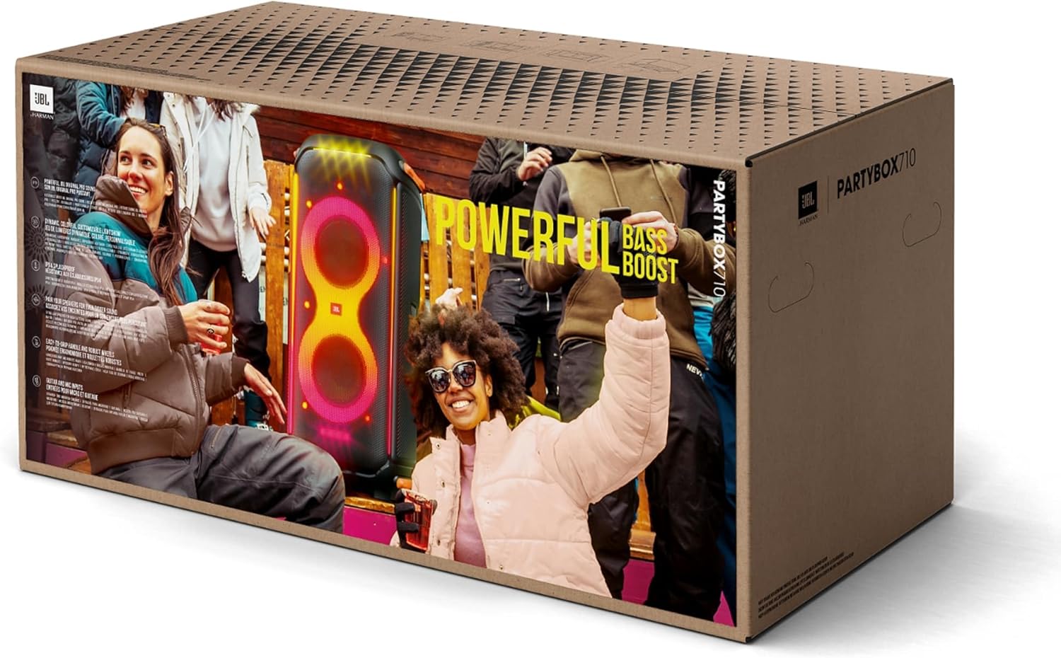Jbl Partybox 110 JBLPARTYBOX110EU Głośnik Bluetooth, Czarny, ‎24 x 69 x 2,5 cm