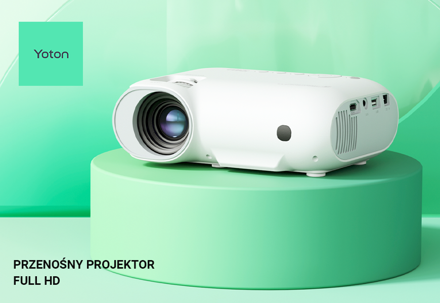 Przenośny projektor Yoton Y9, Full HD, 450 ANSI lumenów