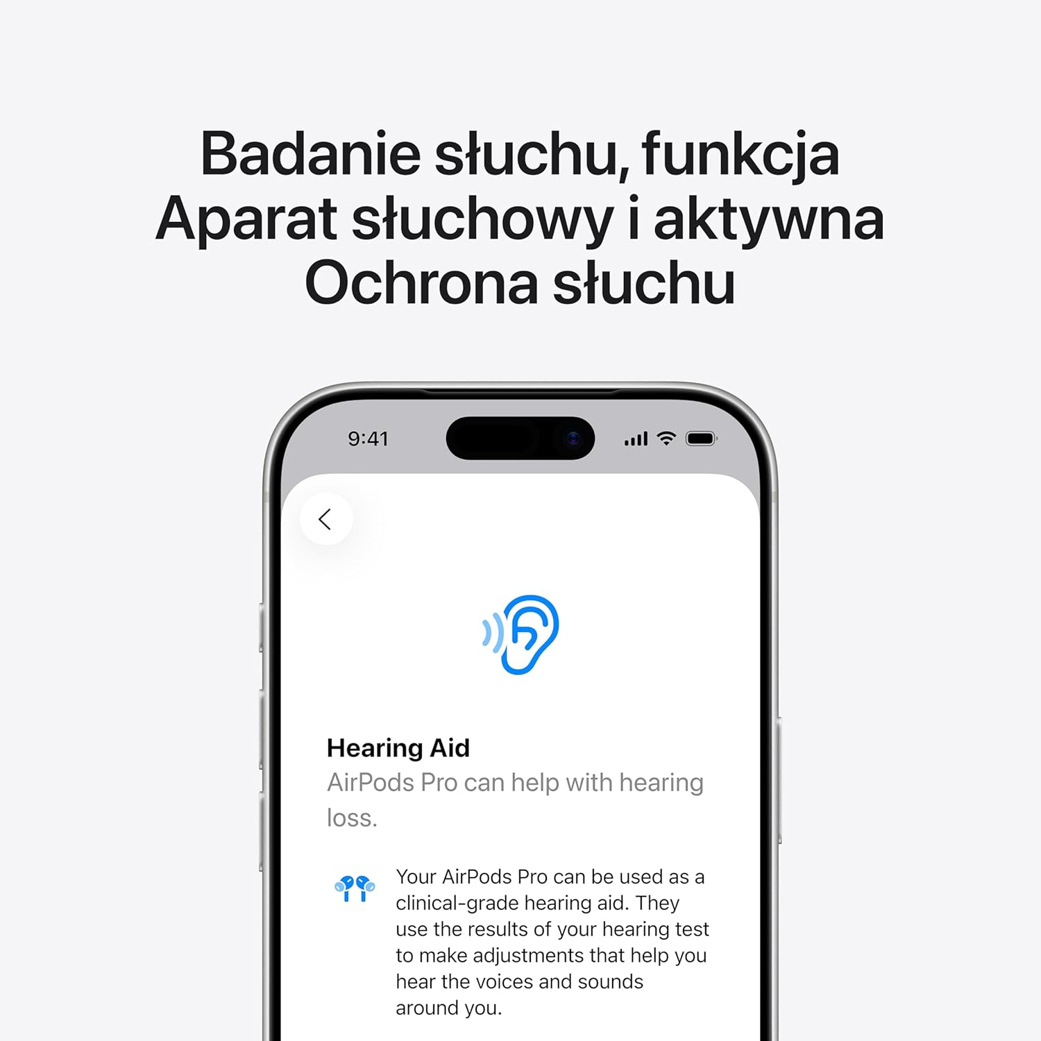 Apple AirPods Pro 3 Bezprzewodowe słuchawki, aktywna redukcja hałasu, pomiary tętna, funkcja aparatu słuchowego, Bluetooth, dźwięk przestrzenny, Hi-Fi, ładowanie przez USB-C
