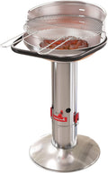 Barbecook Loewy 50 grill węglowy w kolorze metalicznym ze stali nierdzewnej Ø 47,5 cm wys. 99 cm 2234512000 szary