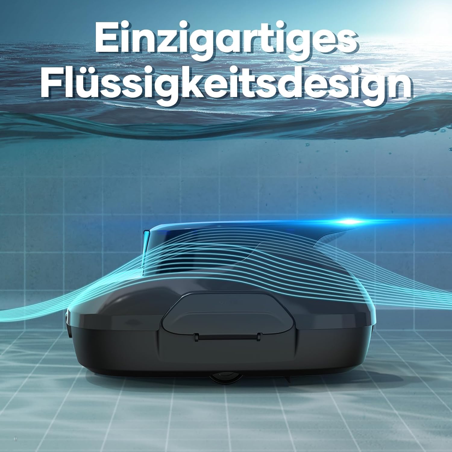 AIPER Robot de Piscina, Aspirador de Piscina inalámbrico a batería, Tiempo de Limpieza 90 Minutos, Limpieza automática con función de autoaparcamiento