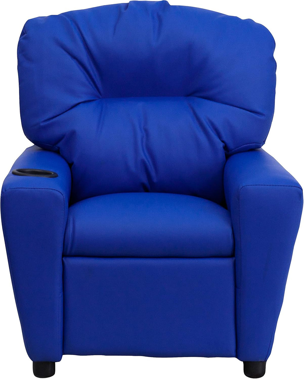 Flash Furniture Współczesny leżak dziecięcy z uchwytem na kubki, drewno, beżowy winyl, 66,04 x 53,34 x 53,34 cm
