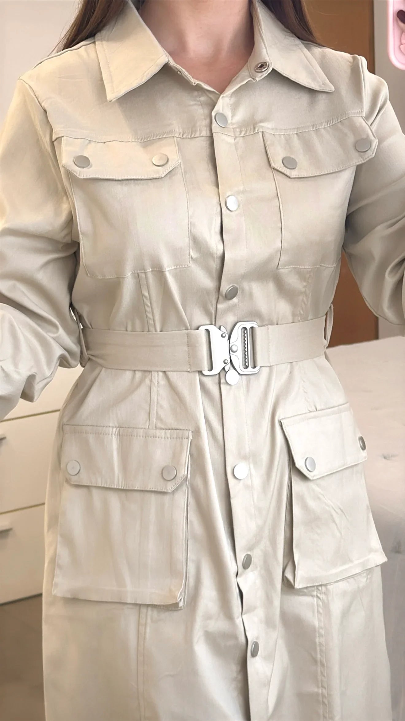 VESTIDO BOLSILLOS CINTUR¨®N