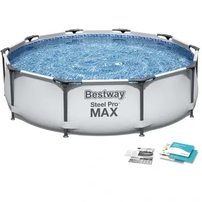 BASEN STELAŻOWY OGRODOWY OKRĄGŁY RODZINNY 366x122cm BESTWAY ZESTAW 11w1