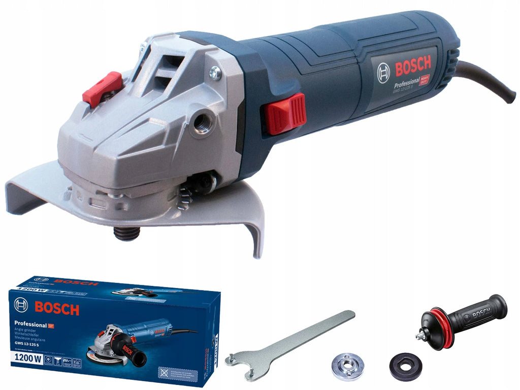 SZLIFIERKA KĄTOWA 1200W GWS 12-125 S BOSCH WALIZKA