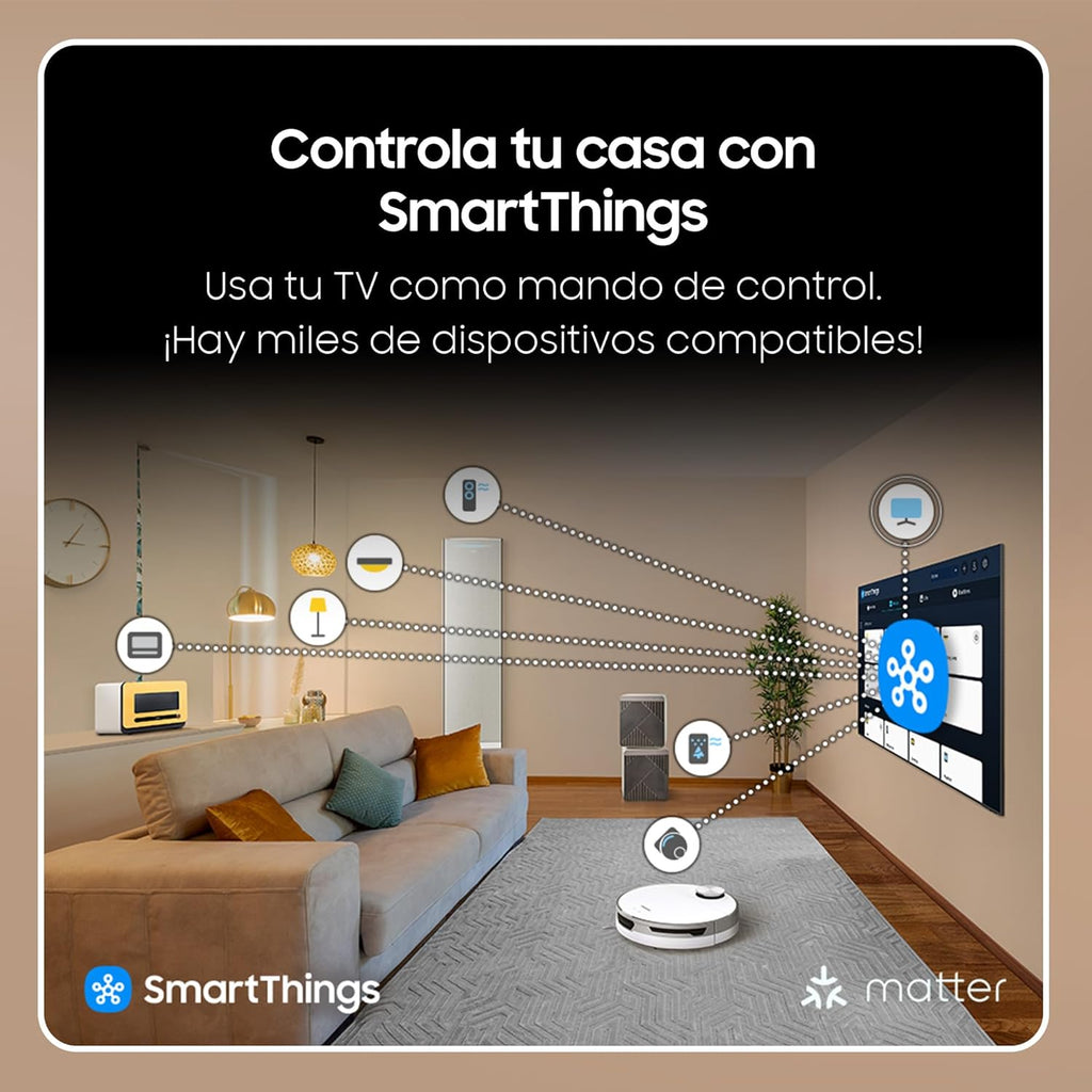 TV Crystal UHD 2024 50DU7105 Smart TV de 50" Crystal UHD con Colores Puros con PurColor, el Mejor Smart TV, Todos los Altavoces a la Vez con Q-Symphony y controla tu casa con SmartThings