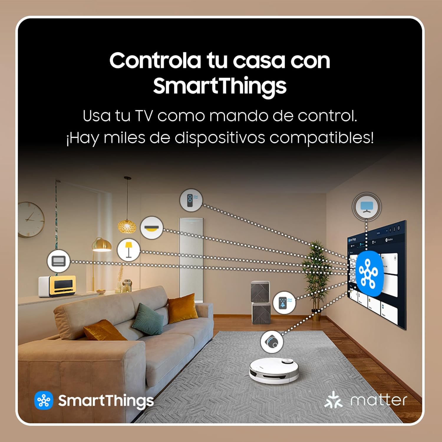TV Crystal UHD 2024 50DU7105 Smart TV de 50" Crystal UHD con Colores Puros con PurColor, el Mejor Smart TV, Todos los Altavoces a la Vez con Q-Symphony y controla tu casa con SmartThings