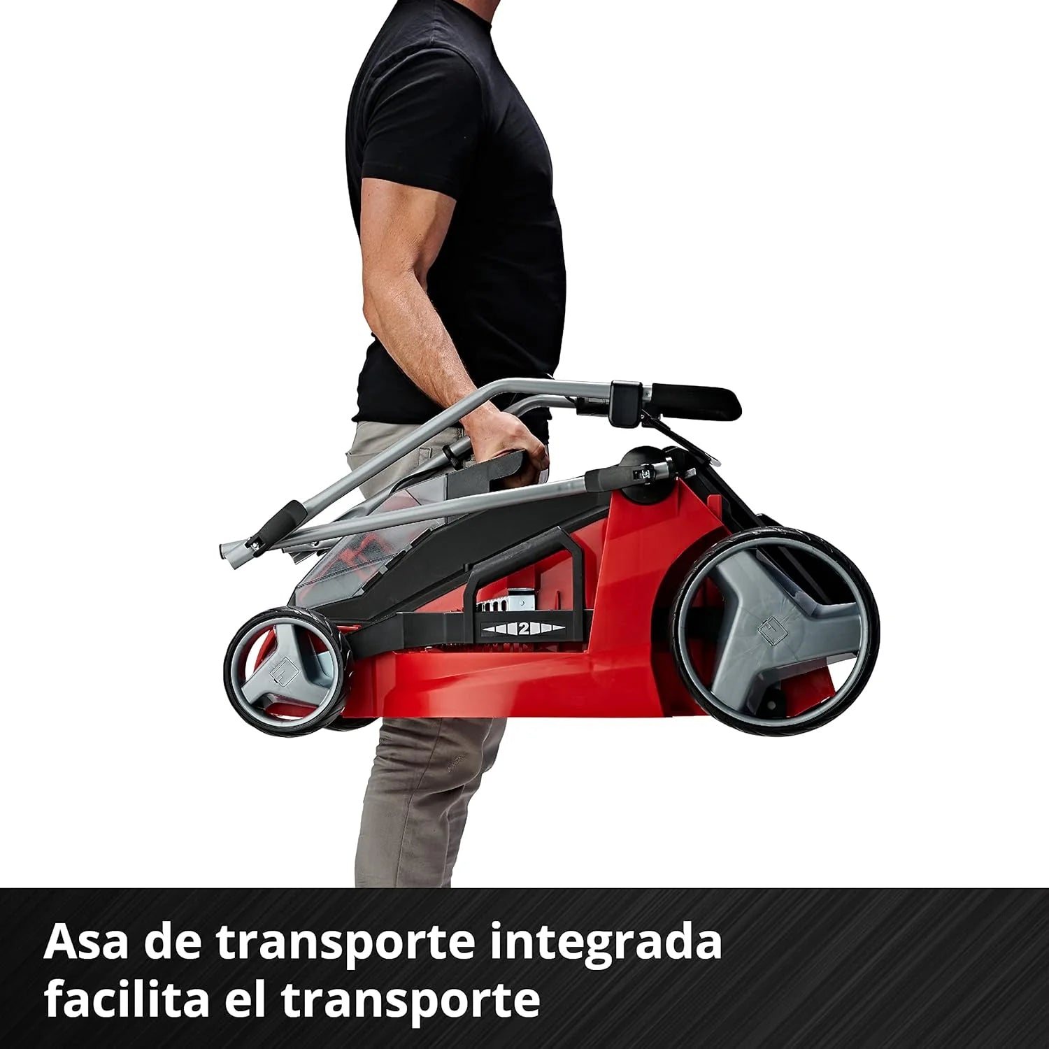 Einhell Battery mower GE-CM 43 Li M Kit Power X-Change (36V, 43 cm Cutting Width, up to 600 m², Brushless, Mulching Function, 63L Collecting Bag, with 2 x 4.0 Ah Batteries and 2 x Chargers)