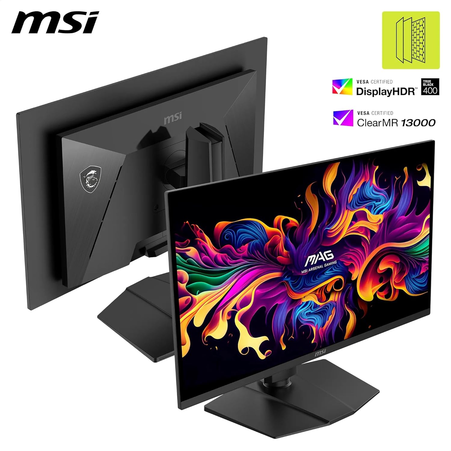 MSI MAG 273QP QD-OLED X24 Gaming Display 26,5" WQHD - Quantum Dot OLED Panel 2560 x 1440, 240Hz / 0,03ms, 99.1% DCI-P3, XXL) E≤2, DisplayHDR True Black 400 - DP 1.4a, HDMI 2.1.1