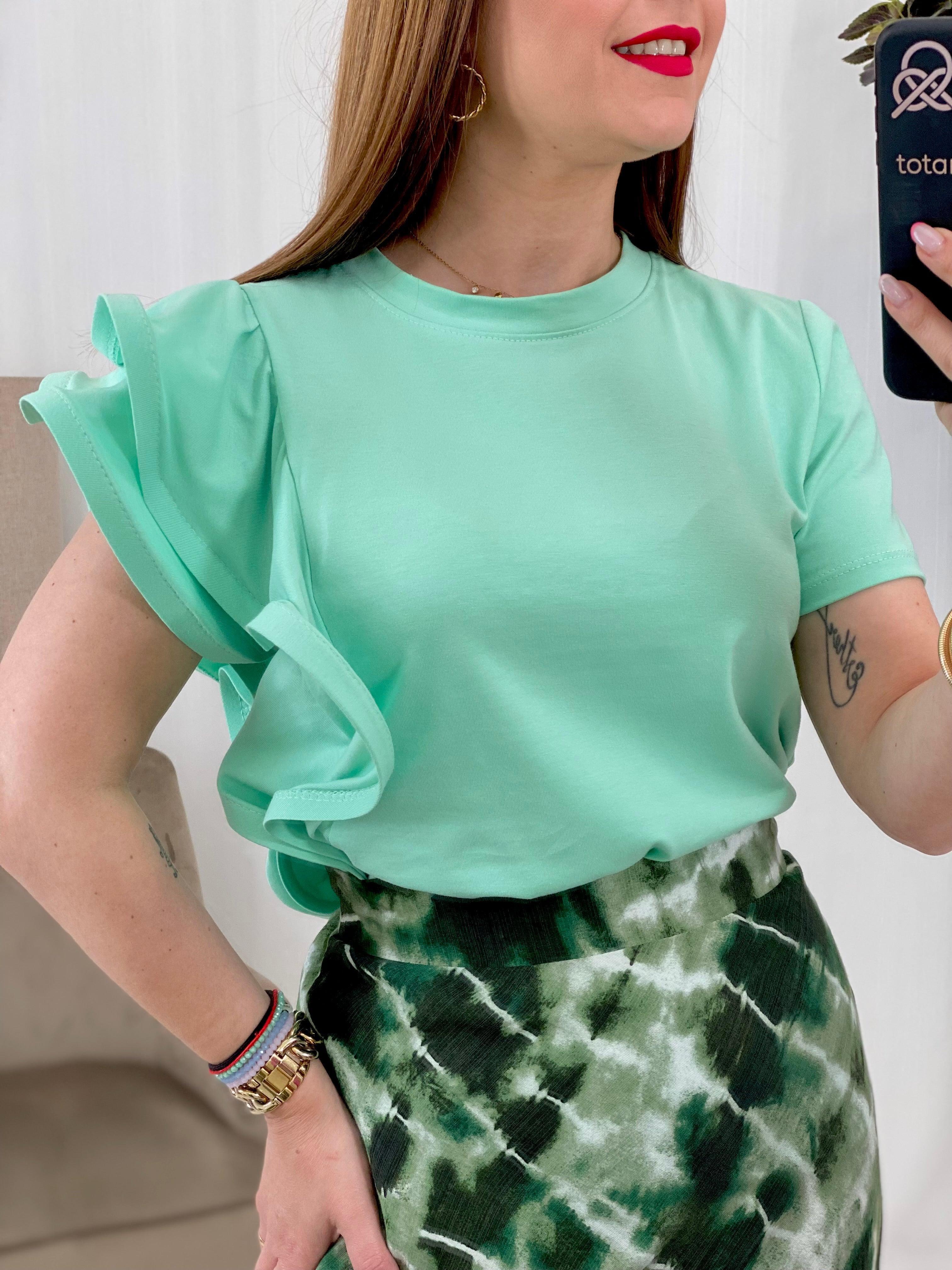 CAMISETA VOLANTES LISA