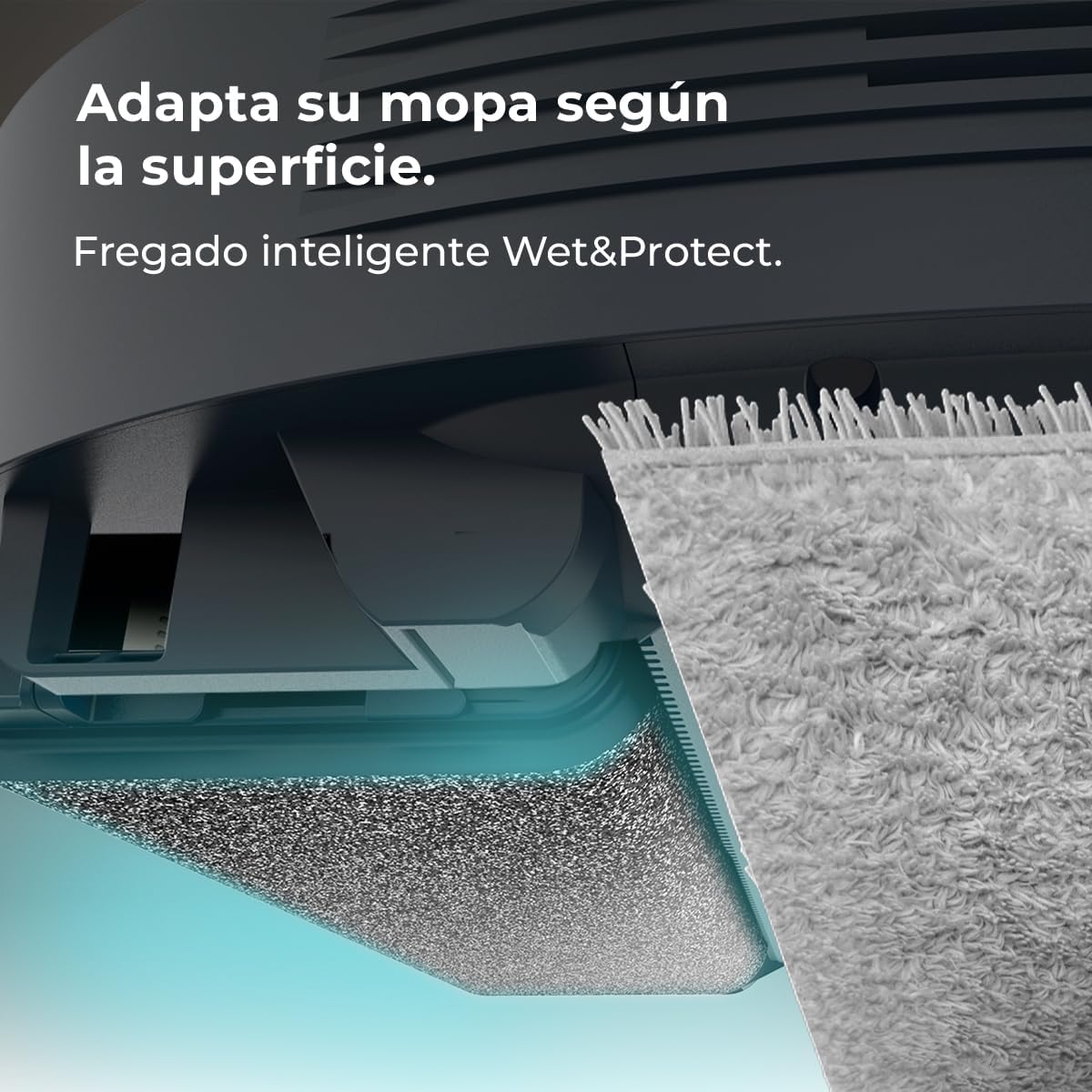 Cecotec Robot Aspirador y Friegasuelos con IA, Base Autovaciado y Tecnología Láser Conga Z100. 20000Pa, Fregado Profesional con Mopa Bimaterial XXL, Autovaciado Polvo, Agua y Limpieza de Mopas, App