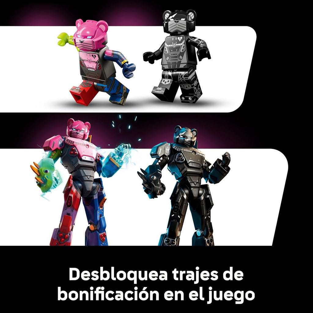 Fortnite Líder del Equipo Meca - Kit de Maquetas para Adultos para Exponer - Figura Articulada con Espada de Juguete y Minifigura - Regalo Gamer Coleccionable para Fans del Videojuego 77078
