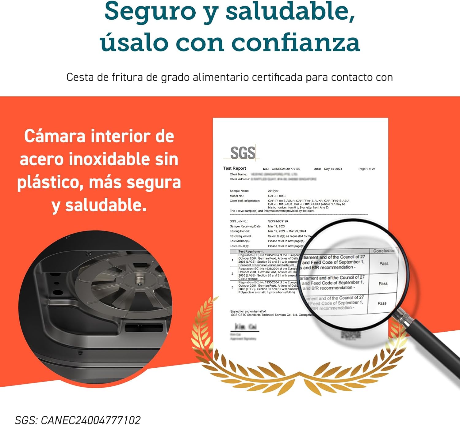 Cosori Freidora de Aire Dual Blaze TwinFry 10 Litro-True Metal-Doble Resistencia 2800 W (35–240 °C)-Divisor para Zonas de la Gran Doble Cesta-6 Funciones-Smart WiFi-Máx 10 Personas-Limpiable