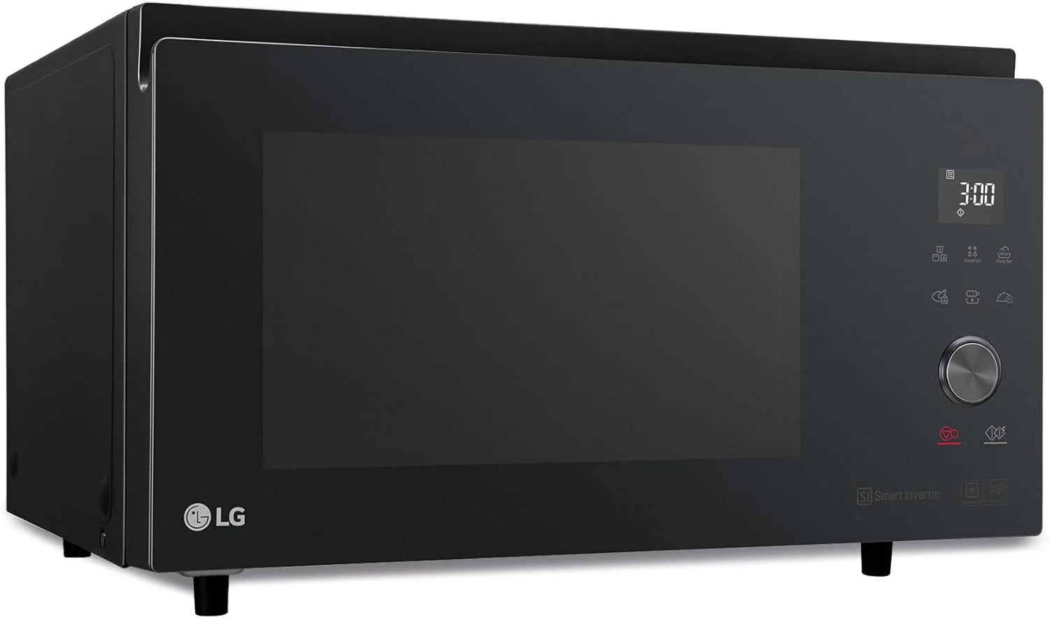 LG MJ3965BPS – Microwave Oven, 4 in 1, with Digital Display, 39 Litres and 1100 W, Smart Inverter and EasyClean Function, Faster Cooking, Keeps Flavor, Black