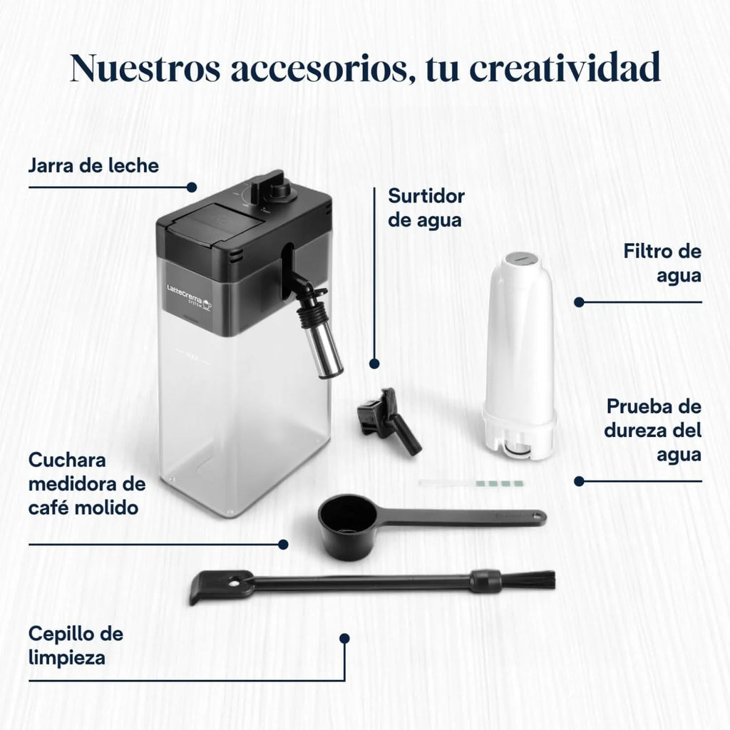 De'Longhi Perfetto Primadonna Soul ECAM612.55.SB Superautomatic Coffee and Cappuccino Coffee Maker with LatteCreme Milk System, Bean to Cup Technology, 18 Beverages, App Control