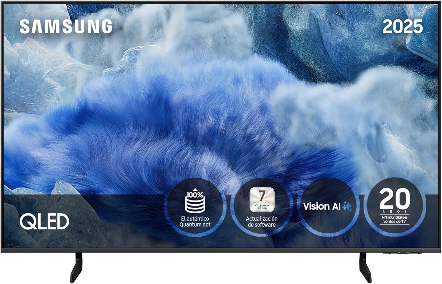 Samsung TV 55 Inch QLED QE1F 4K Smart TV with Vision AI, 100% Color Volume with Quantum Dot and more than 500 Channels TV Plus