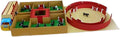Conjunto de Camión, Toriles y Plaza de Toros - Juego Taurino para Niños +3 Años con 18 Toritos y 2 Mansos - Fabricado en España - Hecho a Mano - AMBIENTS ARTESANÍA TAURINA