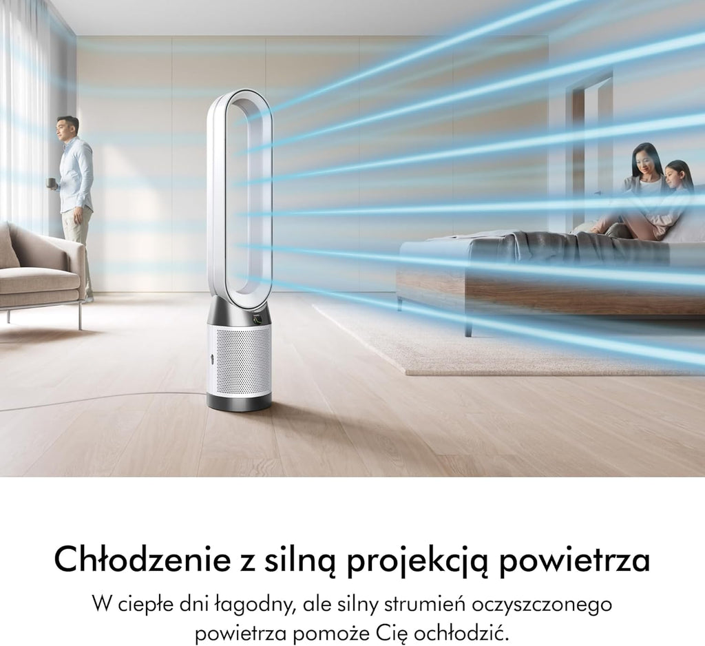 Dyson Purifier Cool PC1 chłodzący oczyszczacz powietrza o dużej mocy (Biały/Biały)