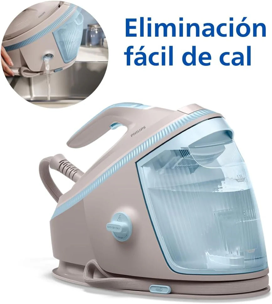 Philips PerfectCare Series 7000 Ironing Center – Steam Stroke 600 g, Pressure 8.5 Bar, OptimalTEMP, SteamGlide Elite Sole, Removable Reservoir 1.5L, Vertical Ironing, Easy De-Calc (PSG7200/60)
