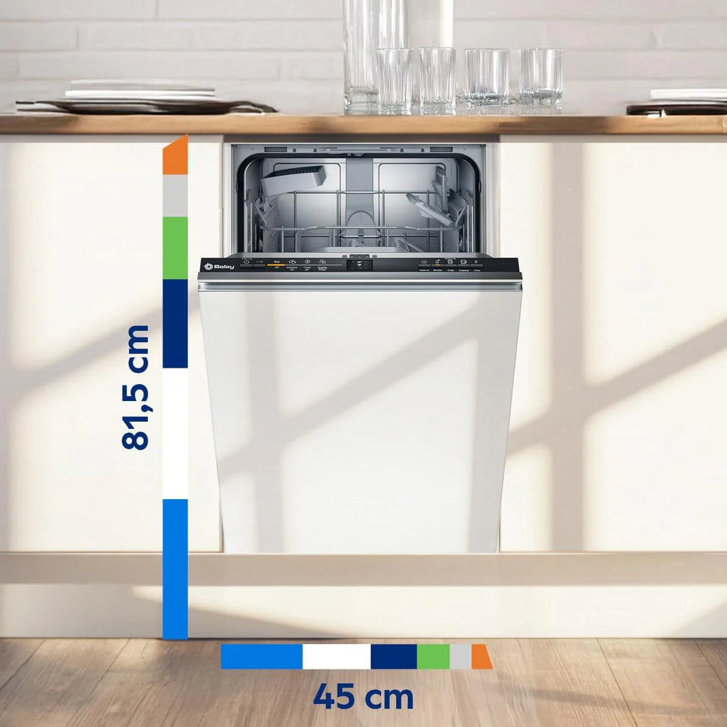 Balay Dishwasher, integrable, 45 cm., Extra Silent Motor, Home Connect, Infolight, High Installation, 3VT4031NA.